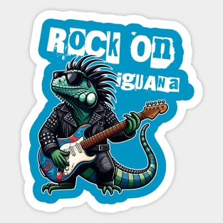 ROCK ON, IGUANA Sticker